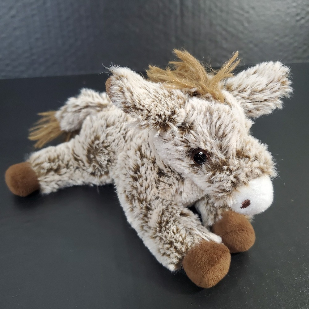 Wishpets KIX Brown Frosted Donkey Mini 6" Plush 2005 Floppy Lovey